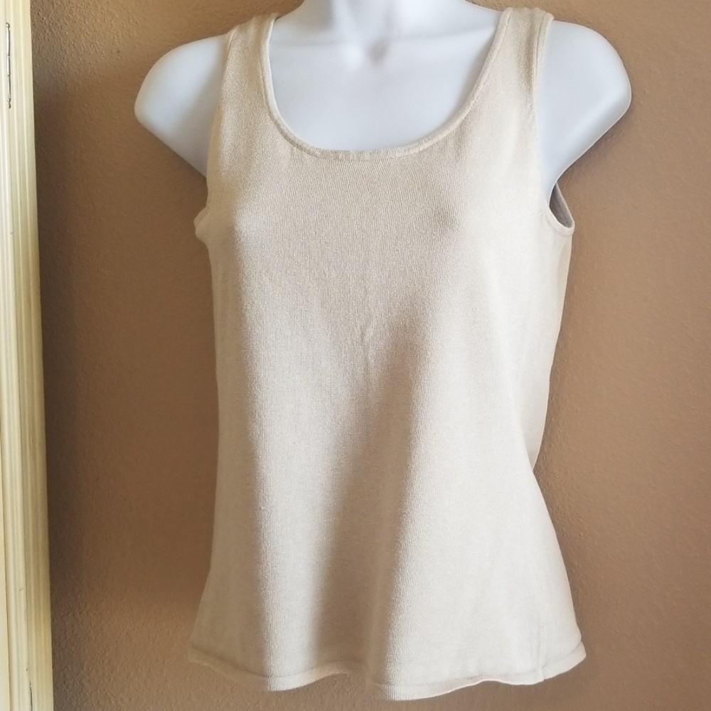 Chico's Shimmery Gold Tank